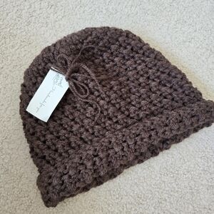HANDMADE OOAK Hat Toque Beanie Chocolate Brown